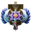 Boski symbol rangi w systemie rang Dota 2 ze skrzydłami.